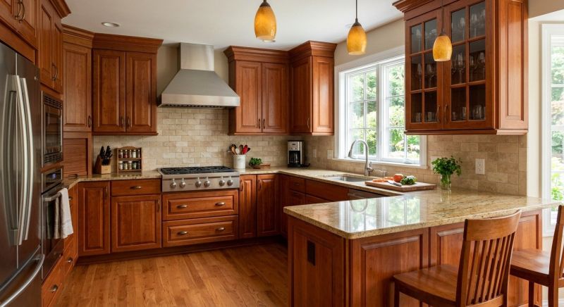 Cherry Cabinet Remodeling in Lafayette, IN
