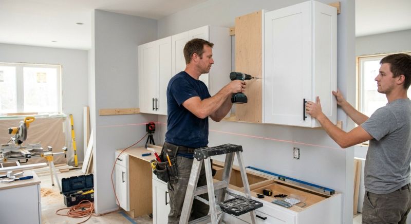 Glazed Cabinets Installation in Carmel, IN